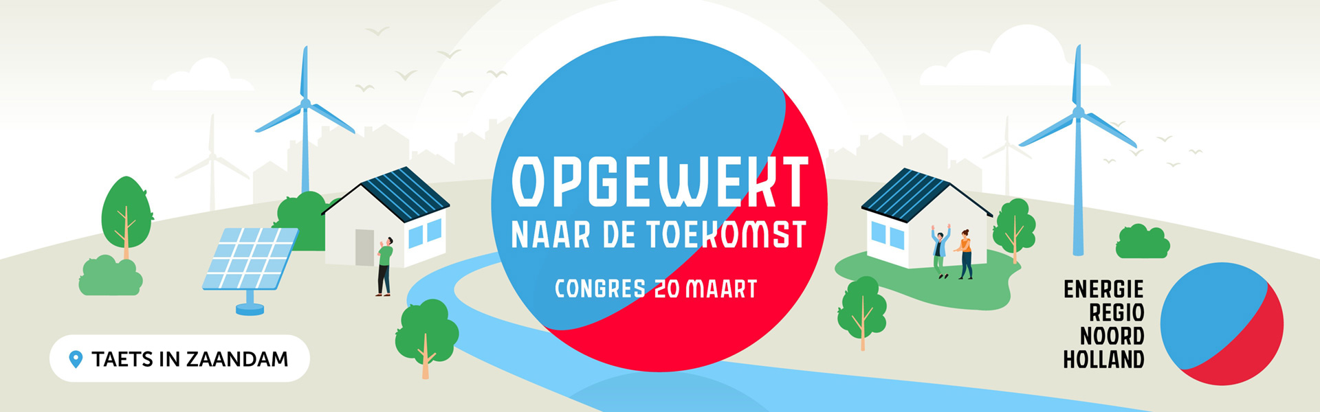 Opgewekt naar de toekomst banner